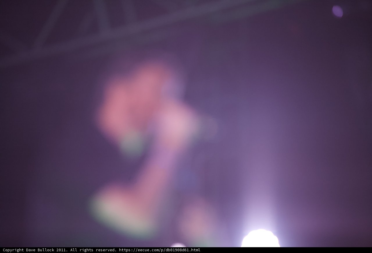 Blurred Lights and Energetic Performer