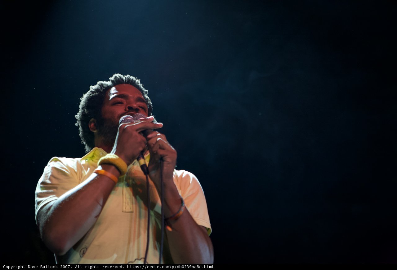 Entertaining the Crowd: Singer Belts Out Hit at Coachella 2007