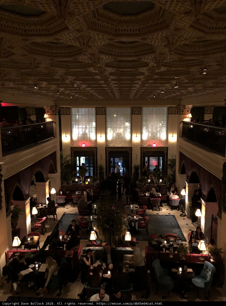 Busy Restaurant Lobby