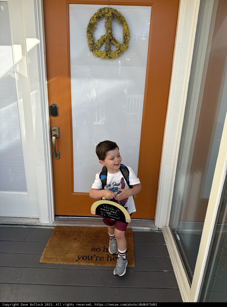 First Day of Preschool Joy