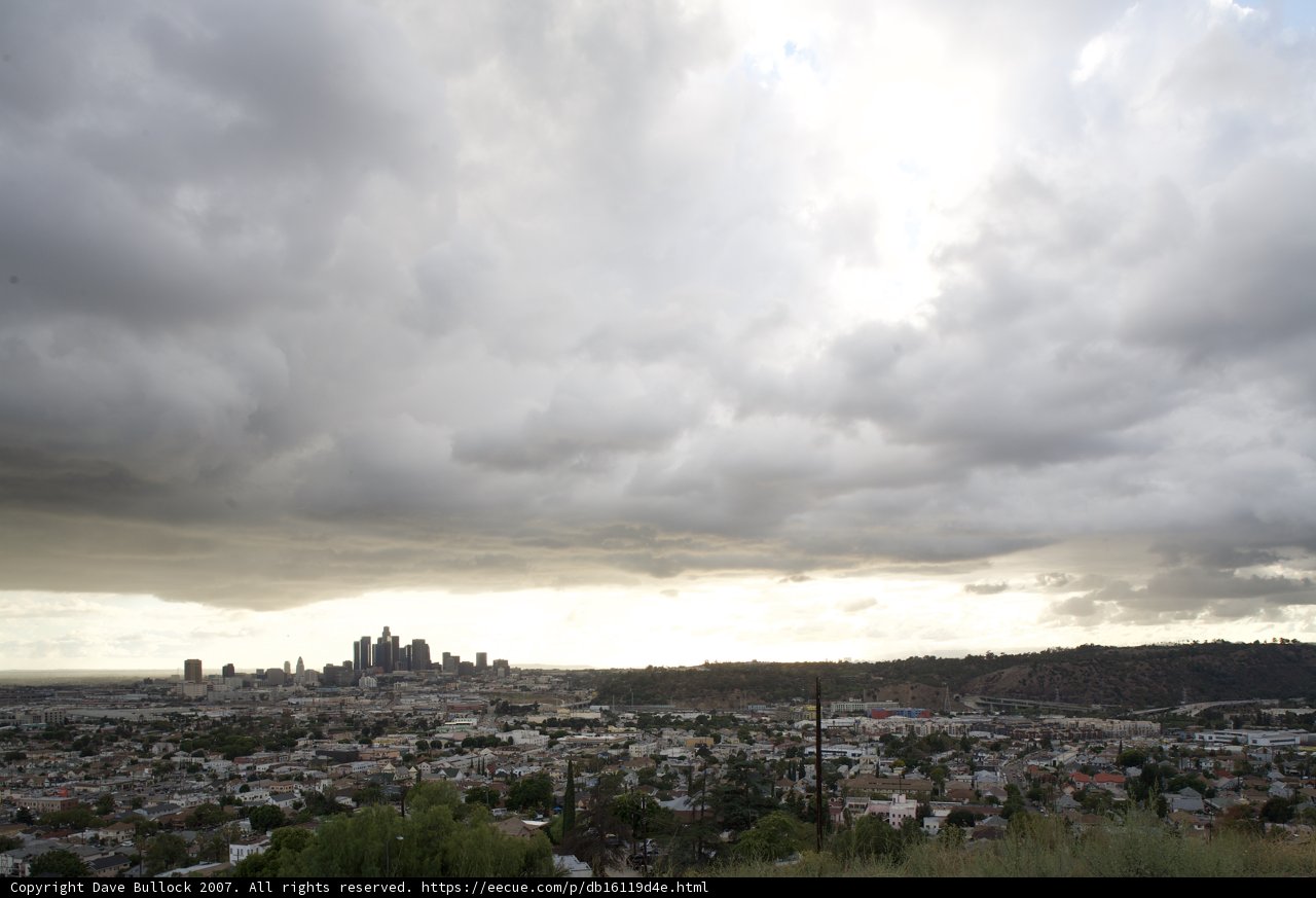 Cloudy Sky over Urban Landscape