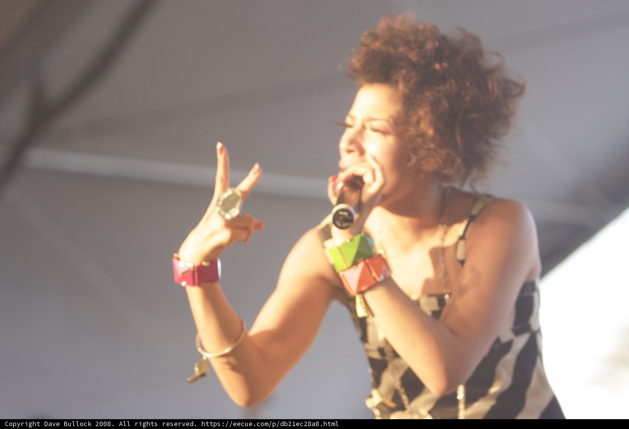 Curly-Haired Woman Performs Solo at Coachella