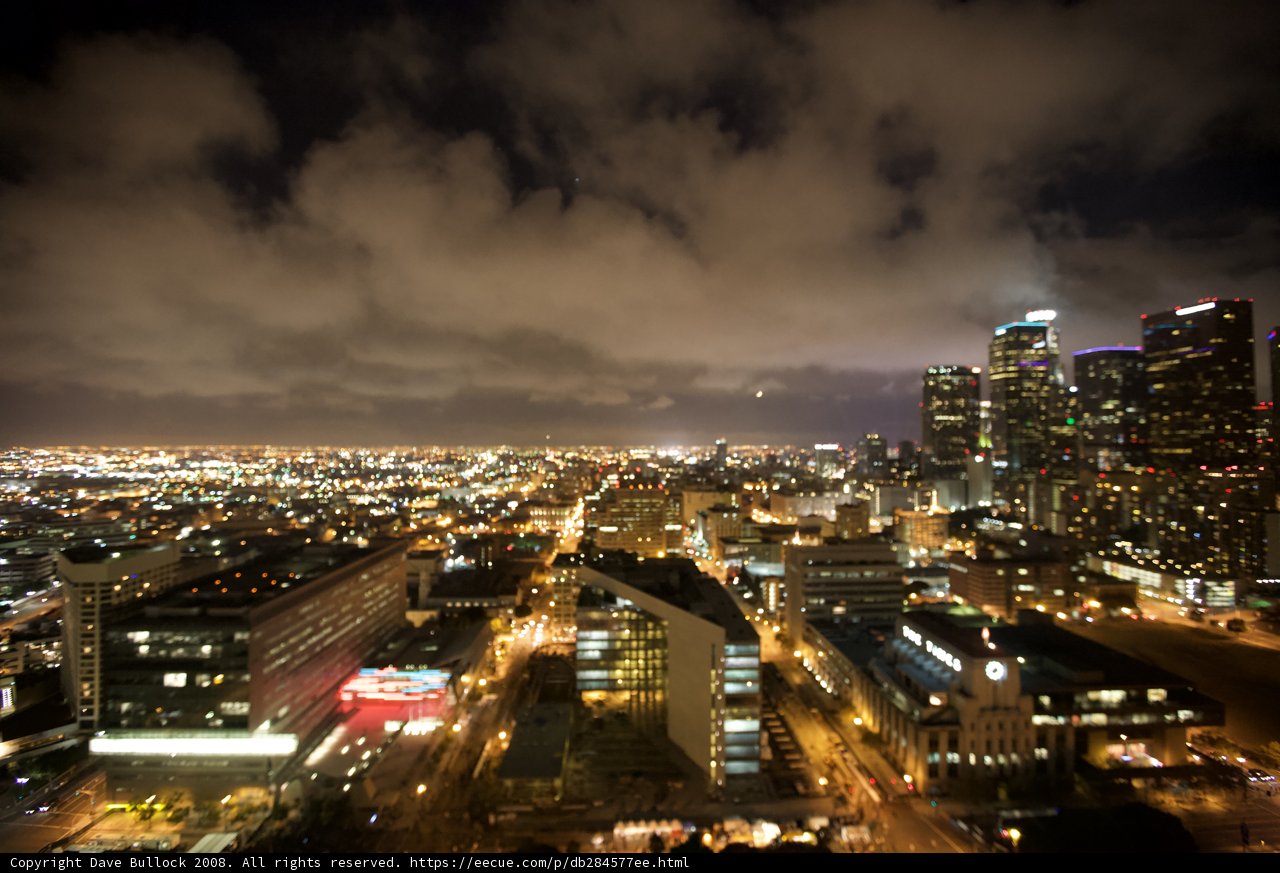 City Lights in the Clouds