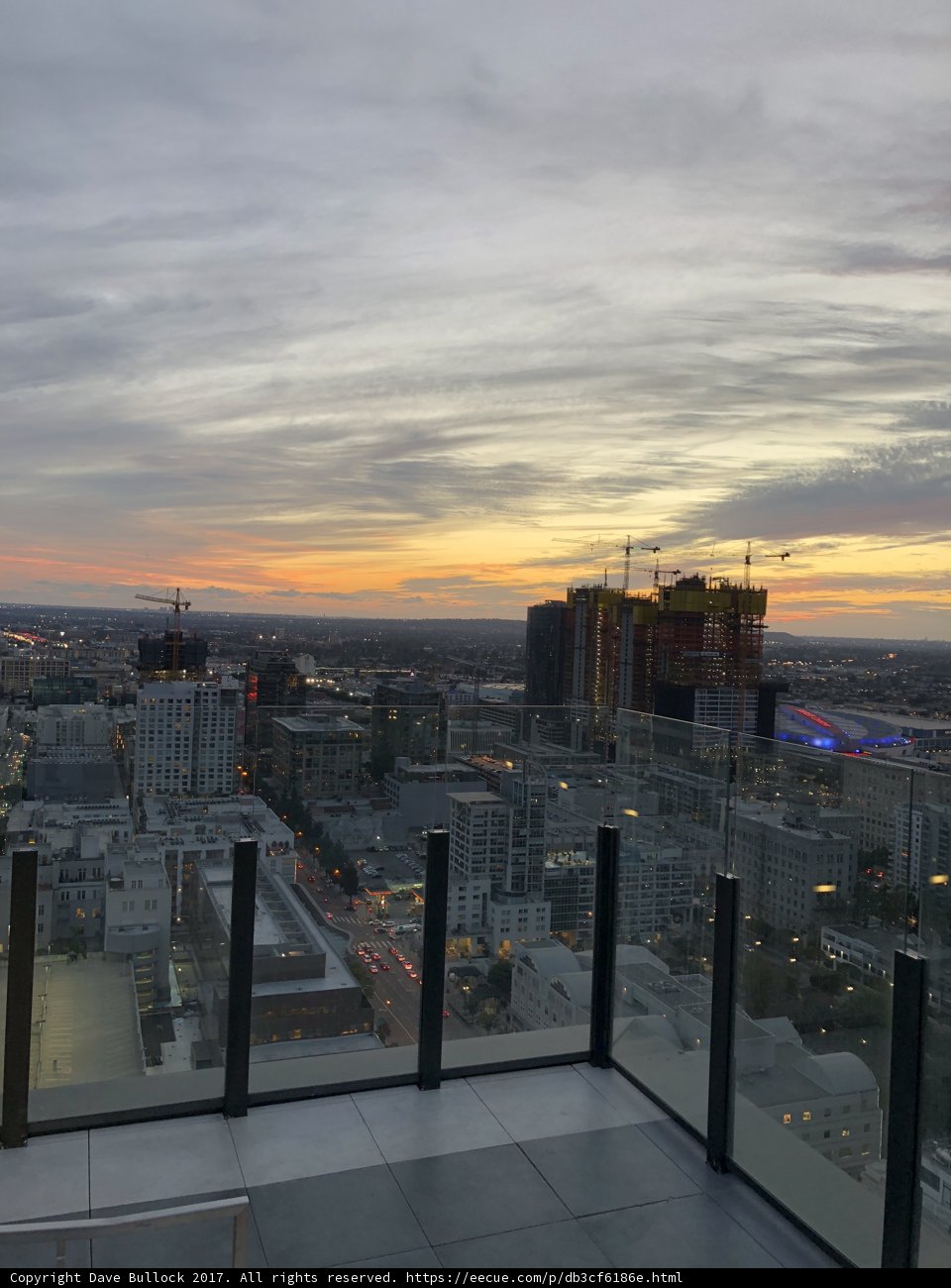 Urban Sunset over Los Angeles