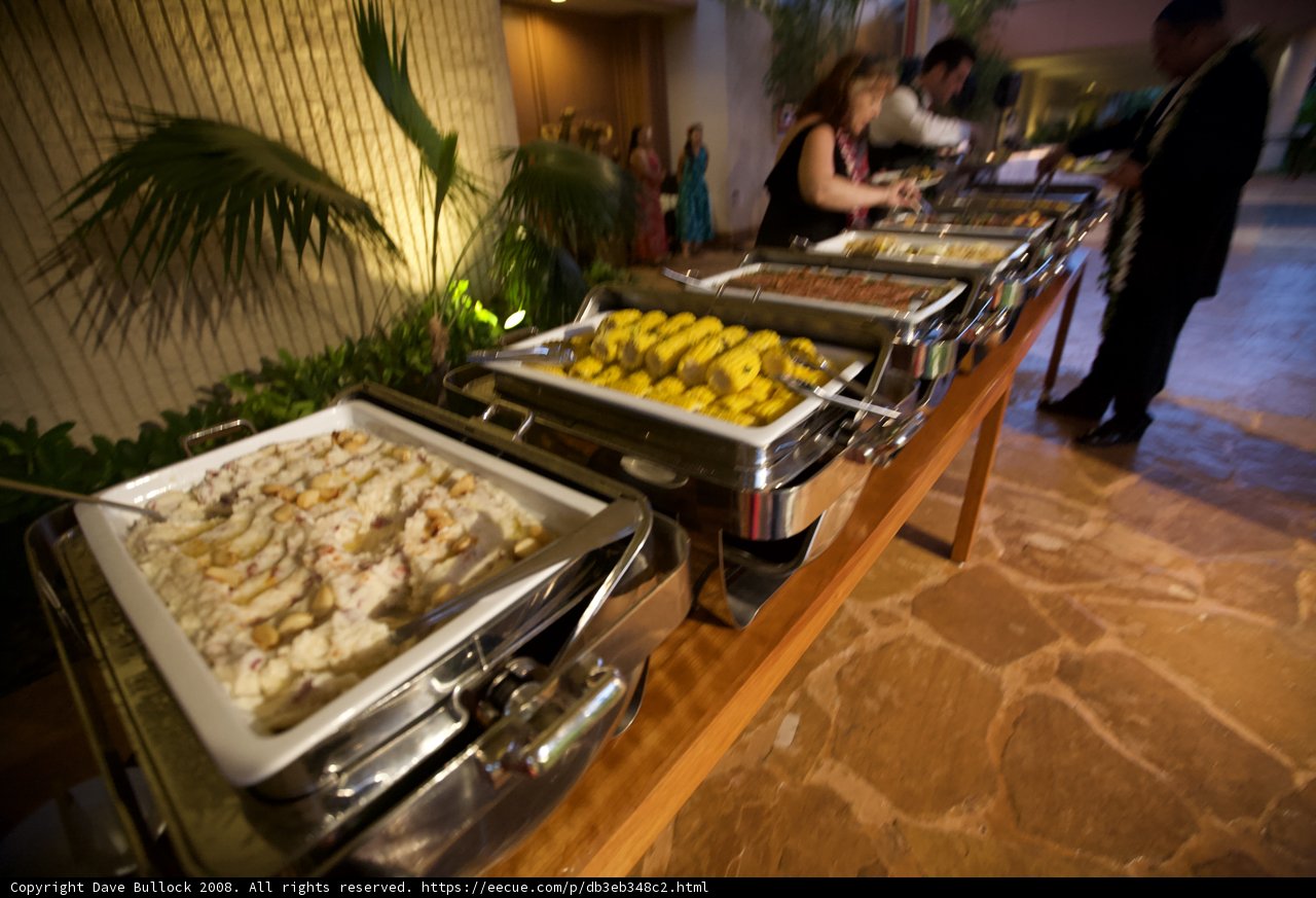 Buffet Line at a Restaurant in Hawaii