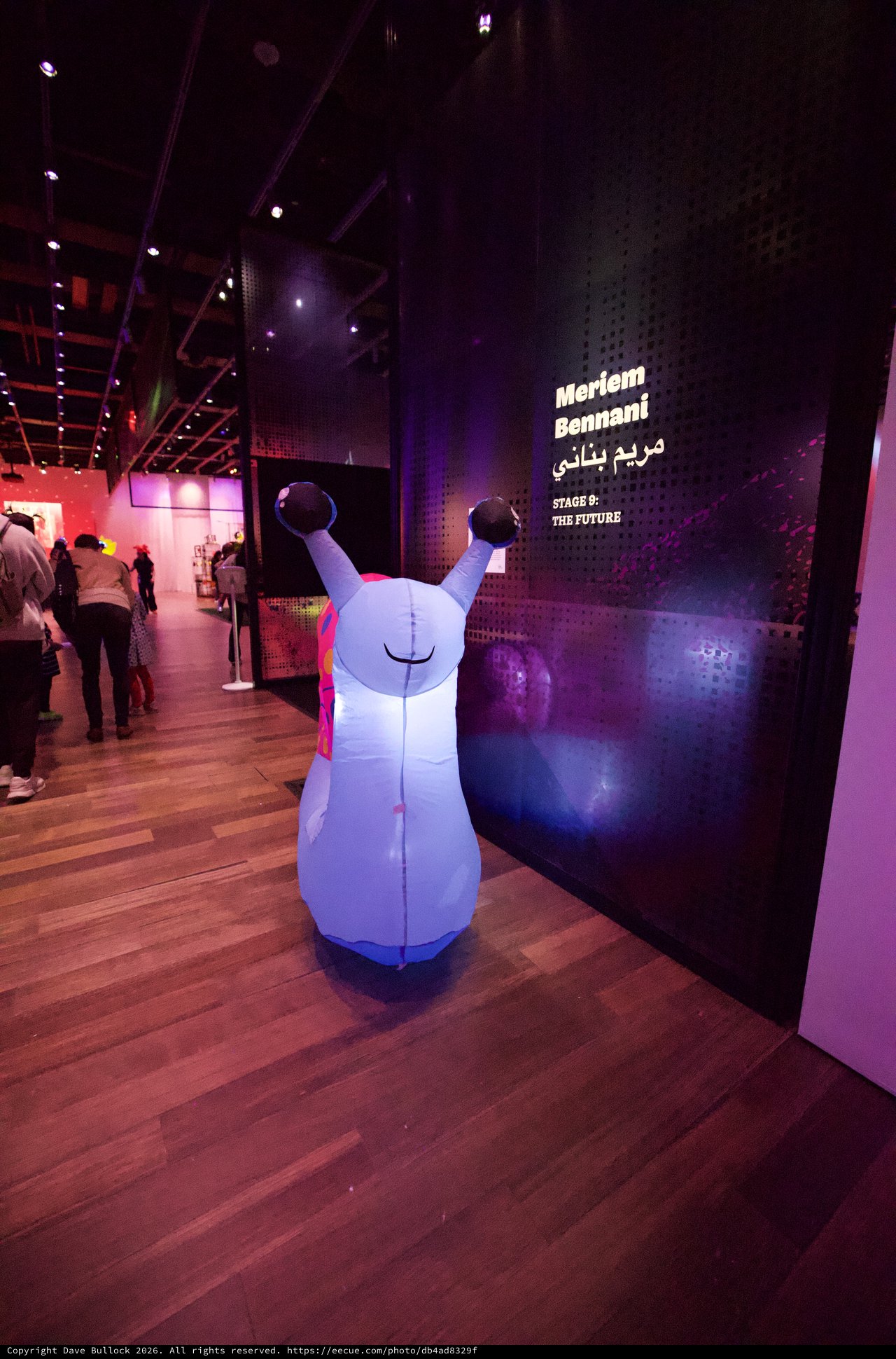 Inflatable Robot Sculpture at Contemporary Art Exhibition