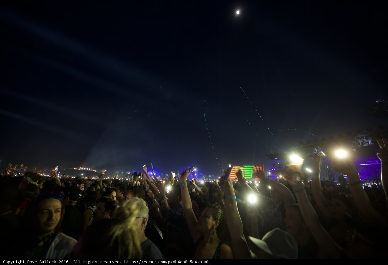 Lights up the night at Coachella