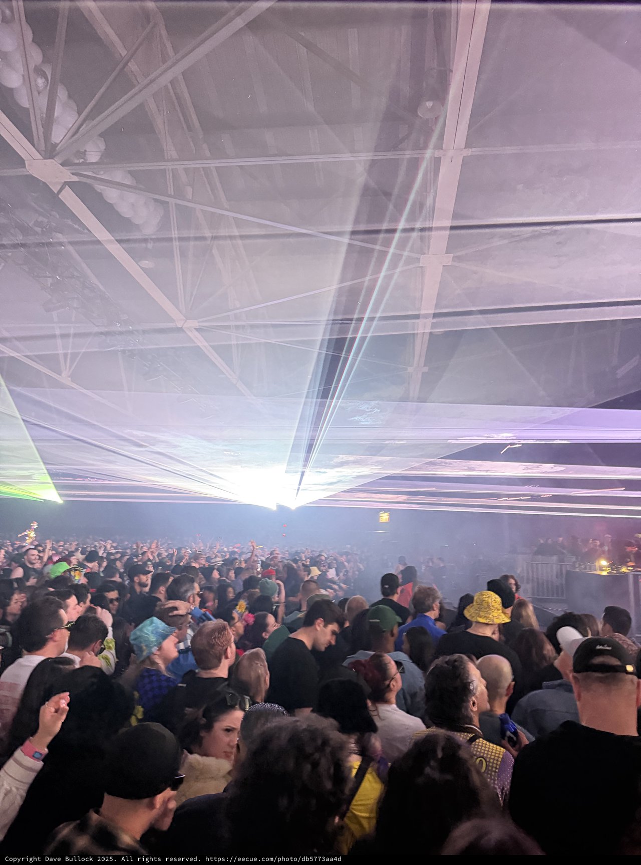 Laser Light Show at Electronic Music Festival Concert