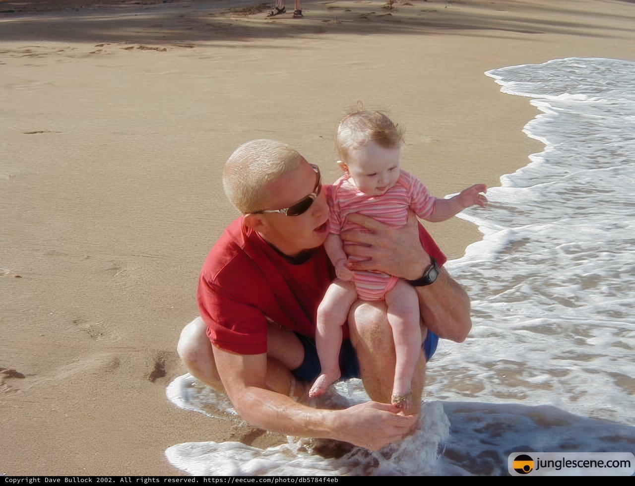 Father and Son Beach Day