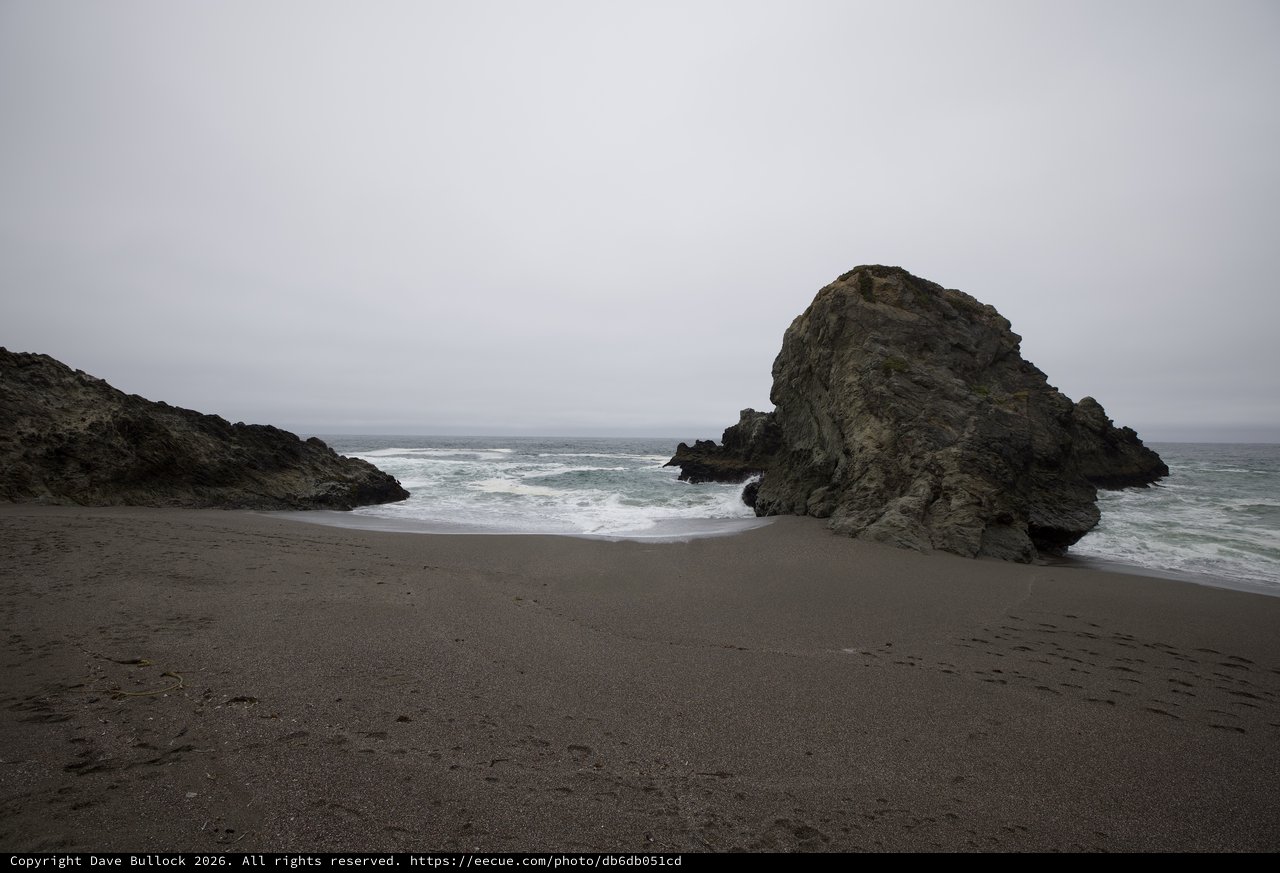 Moody Cove Beach with Dramatic Sea Stack