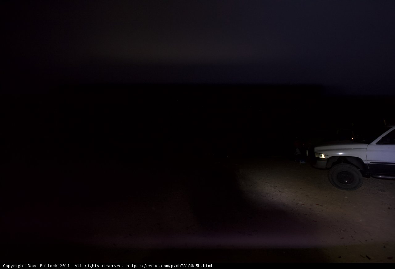 Parked Truck at Night