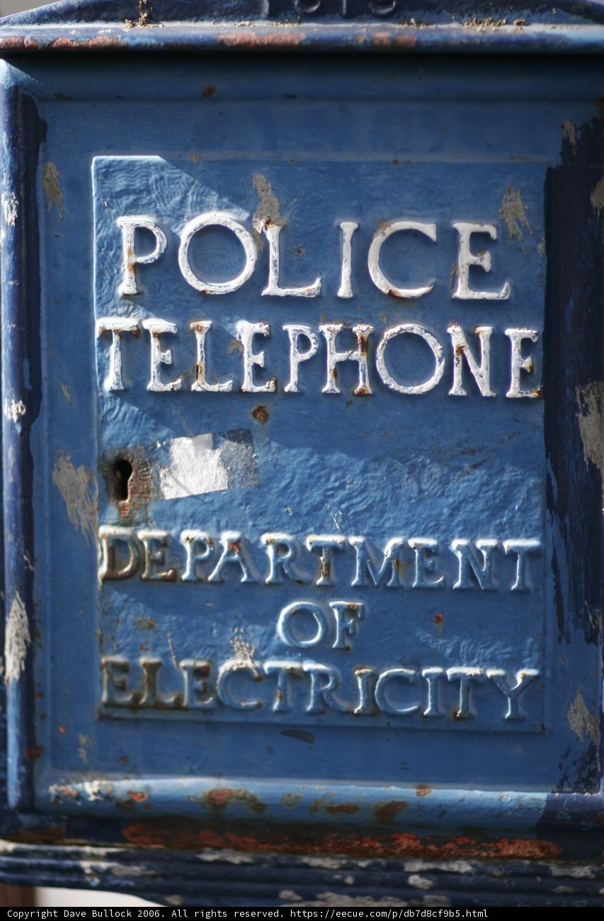 Police Phone Box in San Francisco