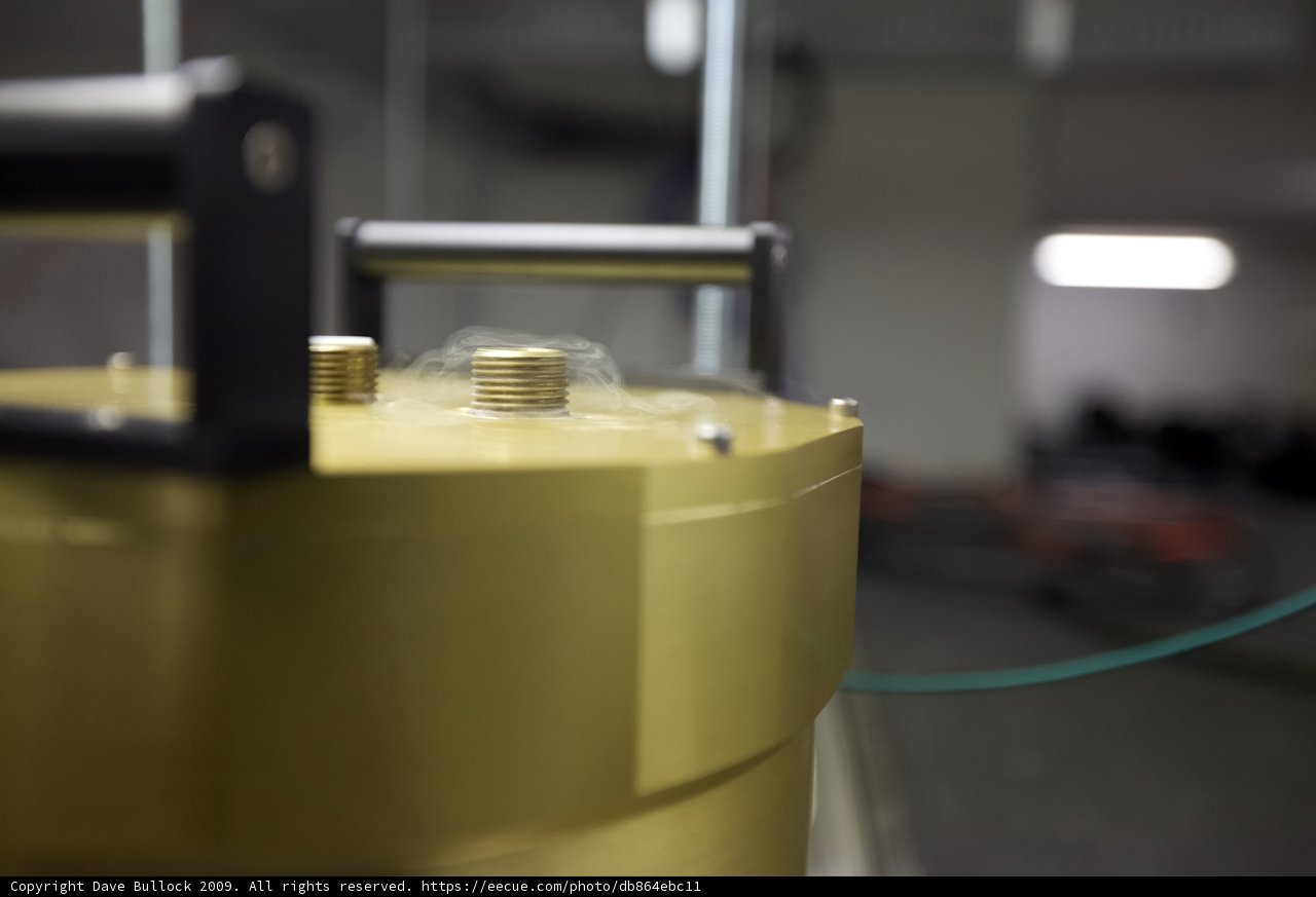 Golden Cylinder With Metal Handle