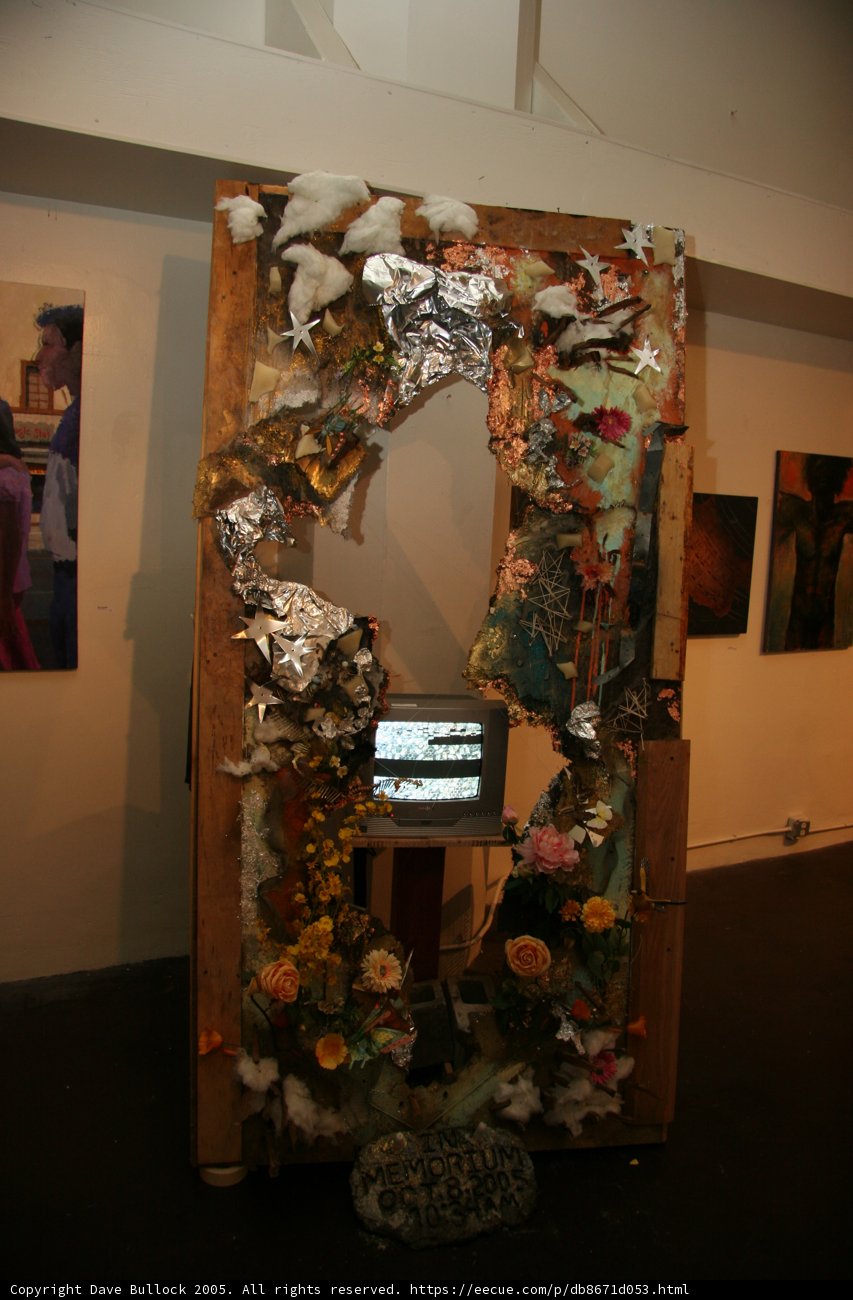 Art Display with Computer Monitor