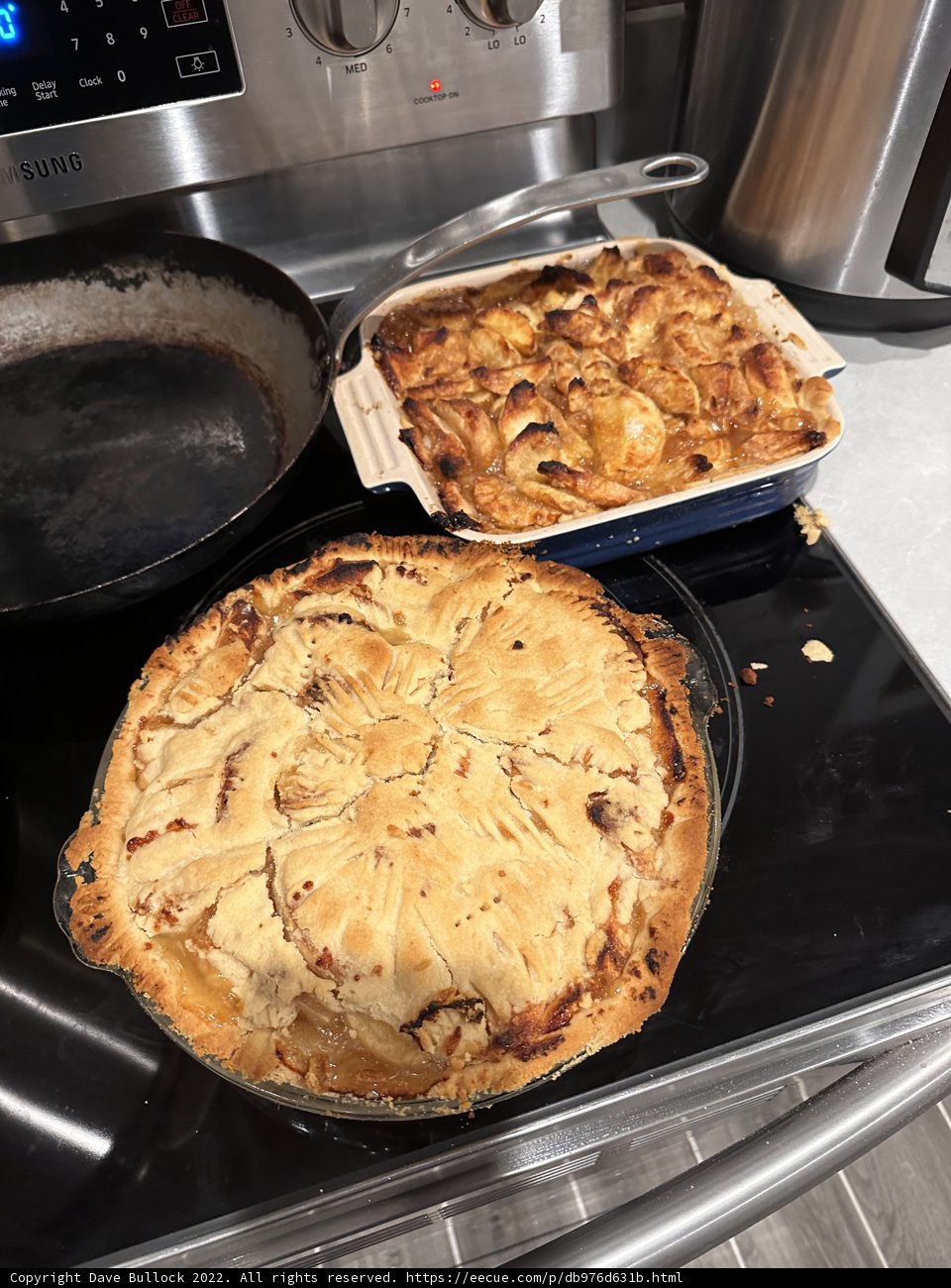 Home-baked pies and savory cuisine right off the stove