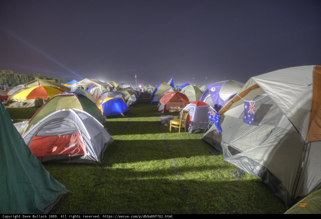 Night Camping under Night Sky