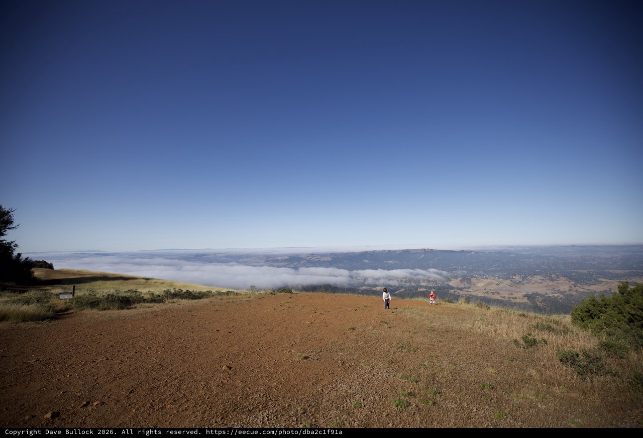 Above the Clouds at Mount Diablo Summit