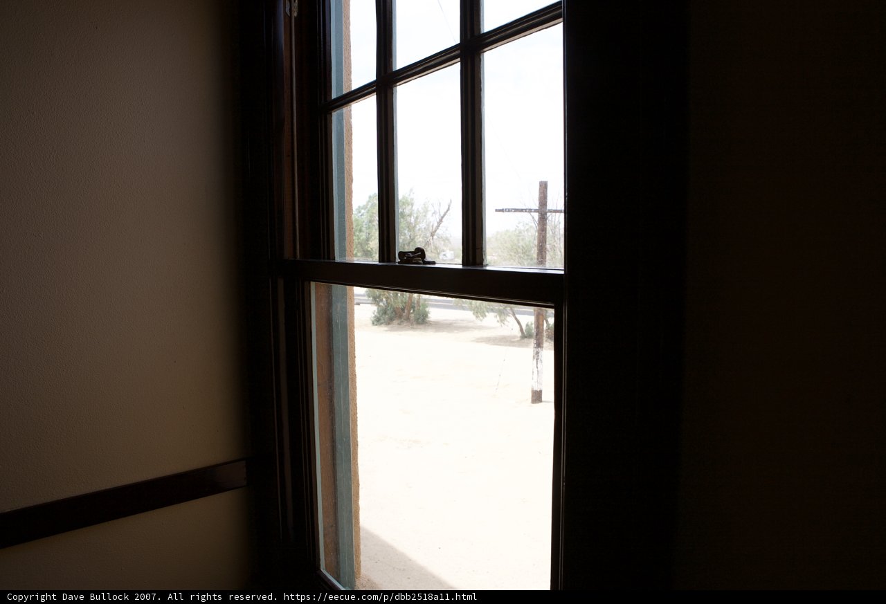 Desert Oasis Through the Window