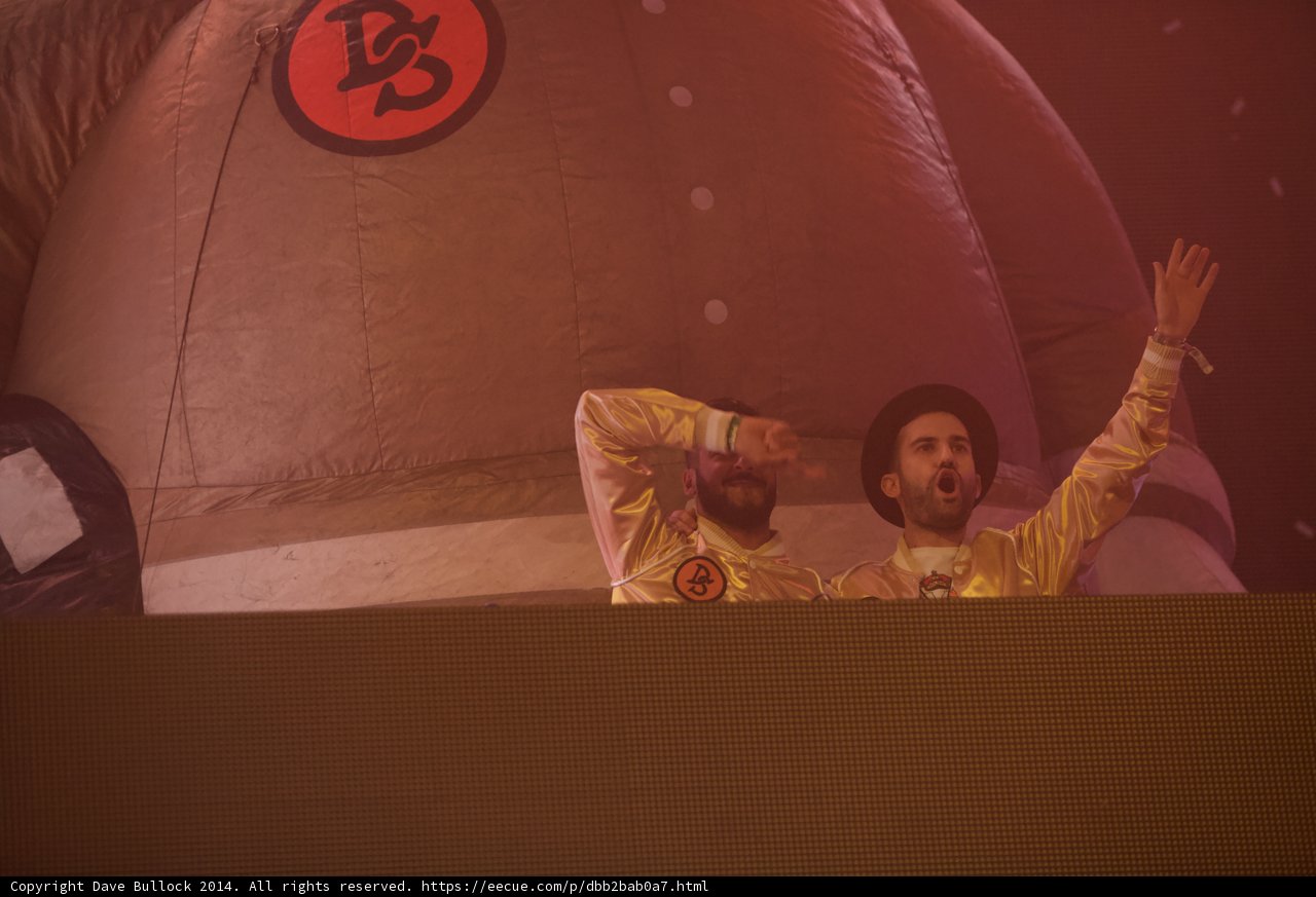 Yellow Jacketed Men on Coachella Stage