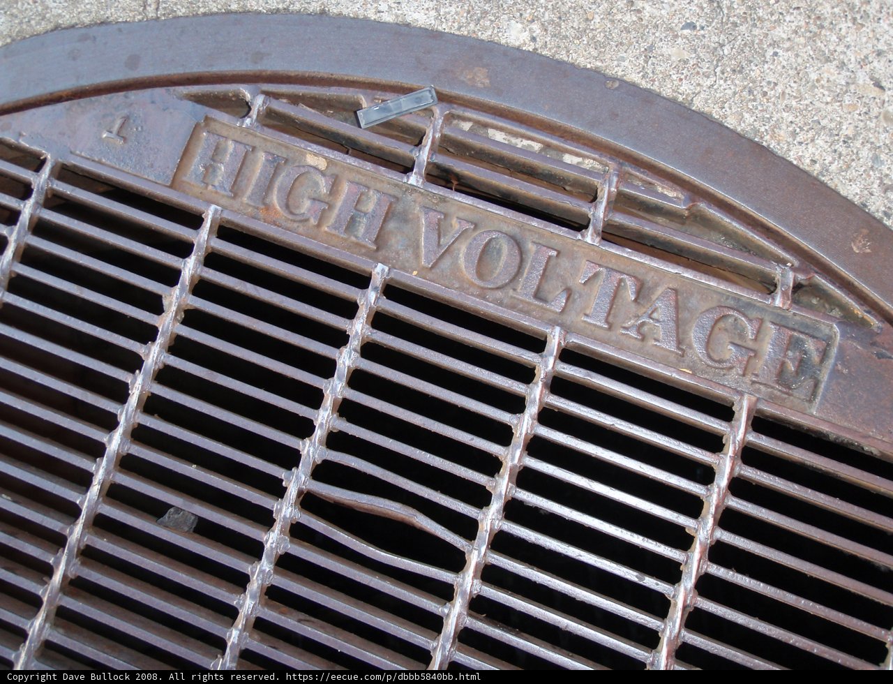 High Voltage Manhole Cover