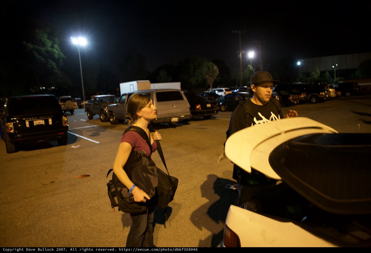 Late Night Parking Lot Departure After EDC Festival