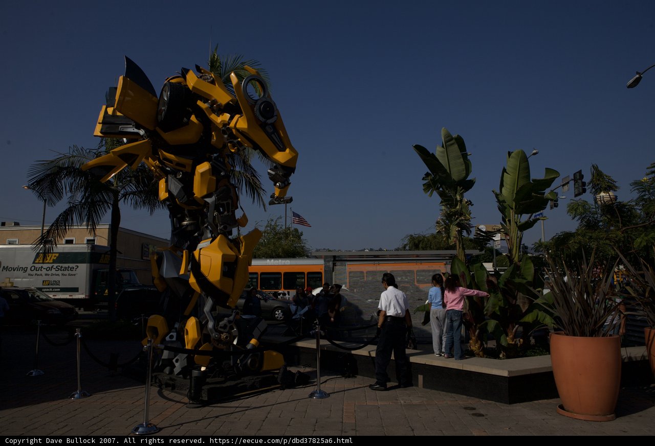 Big Bot Basking in Blue Skies