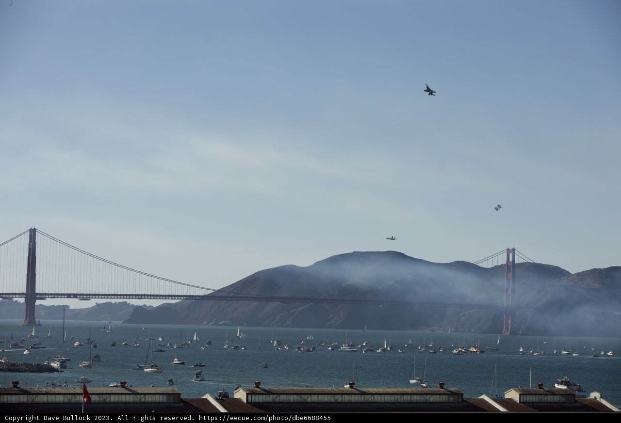 Fleet Week Spectacle at the Golden Gate