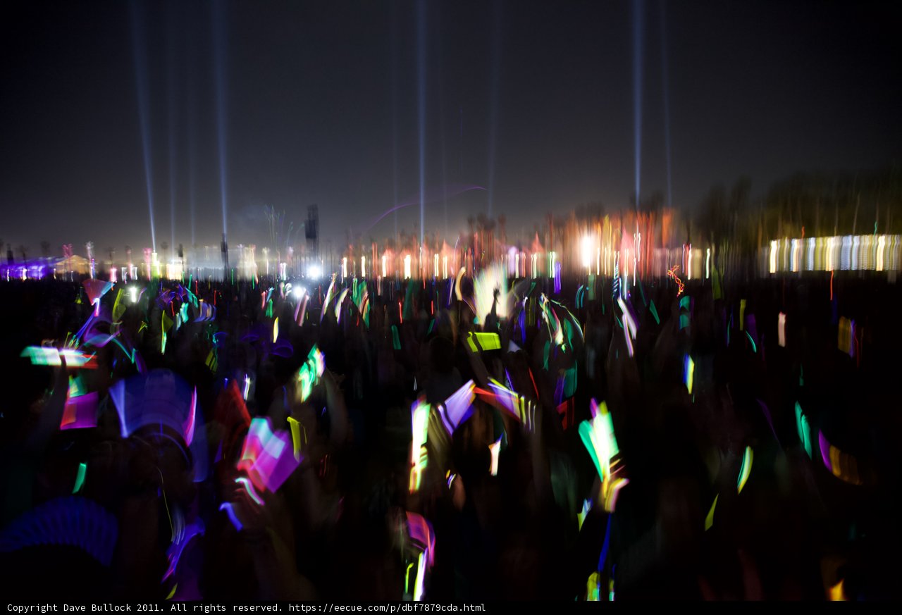 Glowing Crowd at Coachella 2011