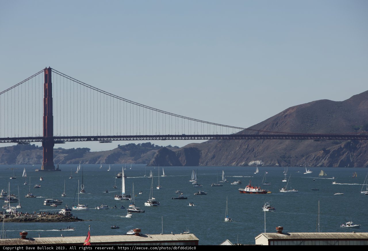 The Majestic Red Bridge: Fleet Week Air Show 2023