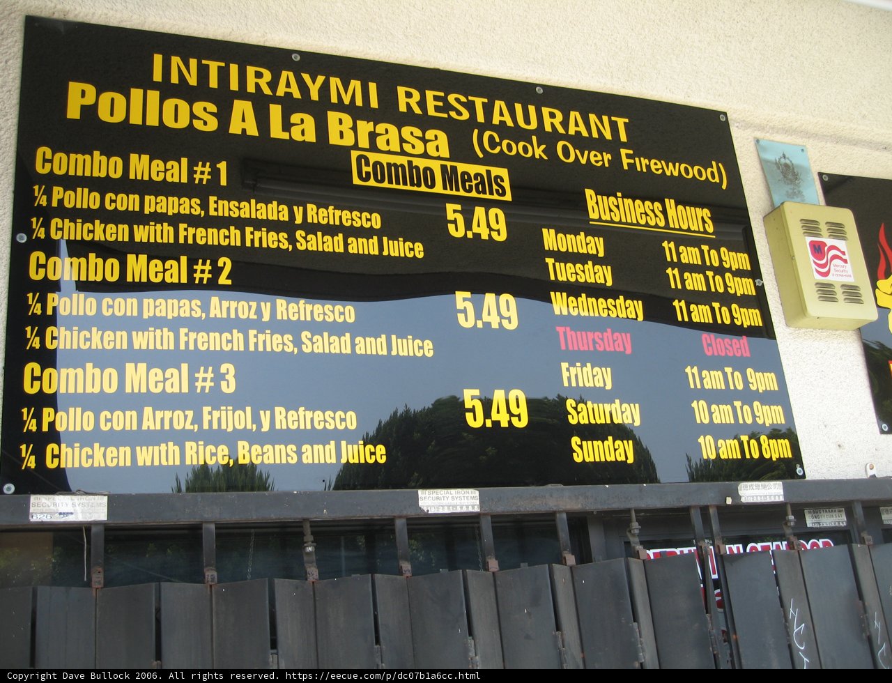 The Electronic Menu Board