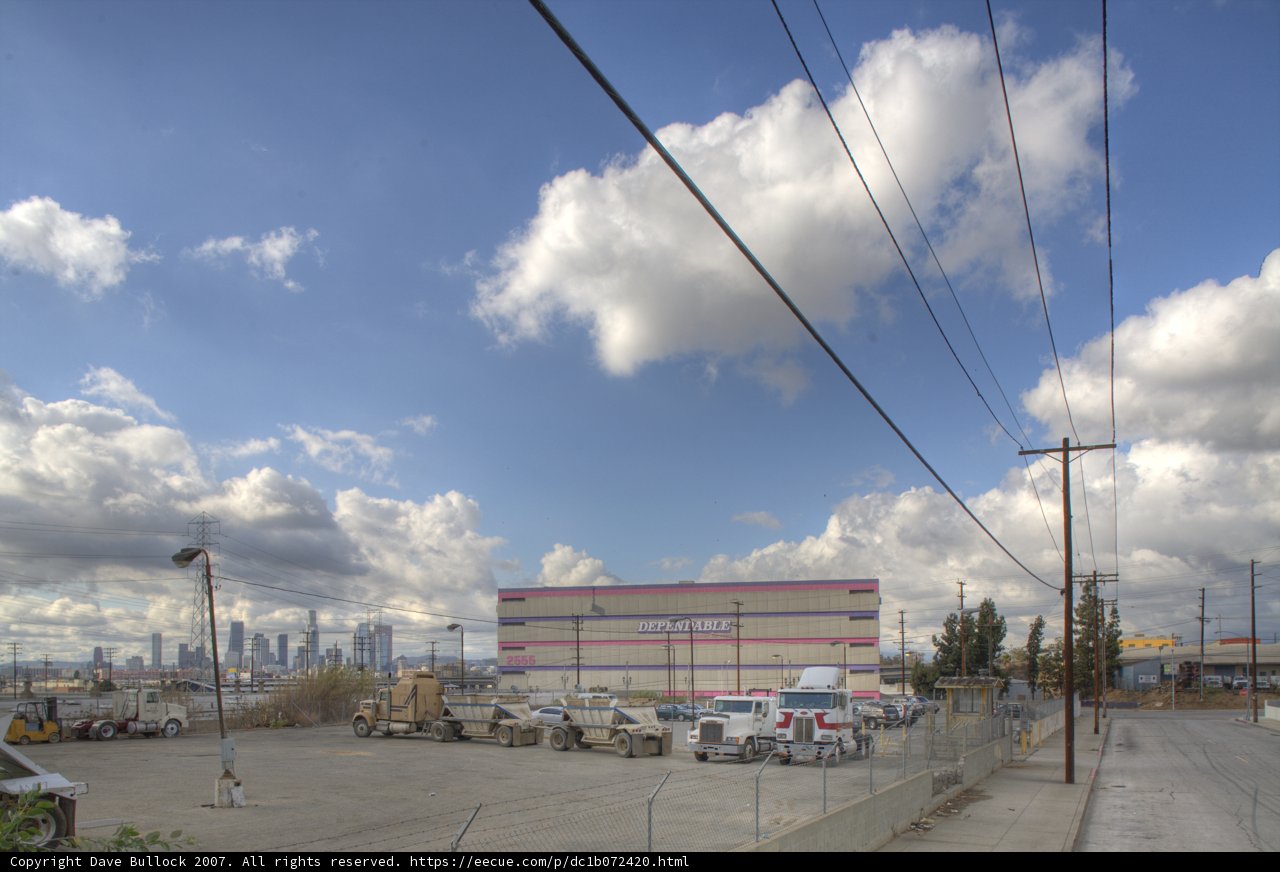 Downtown Los Angeles and Trucks