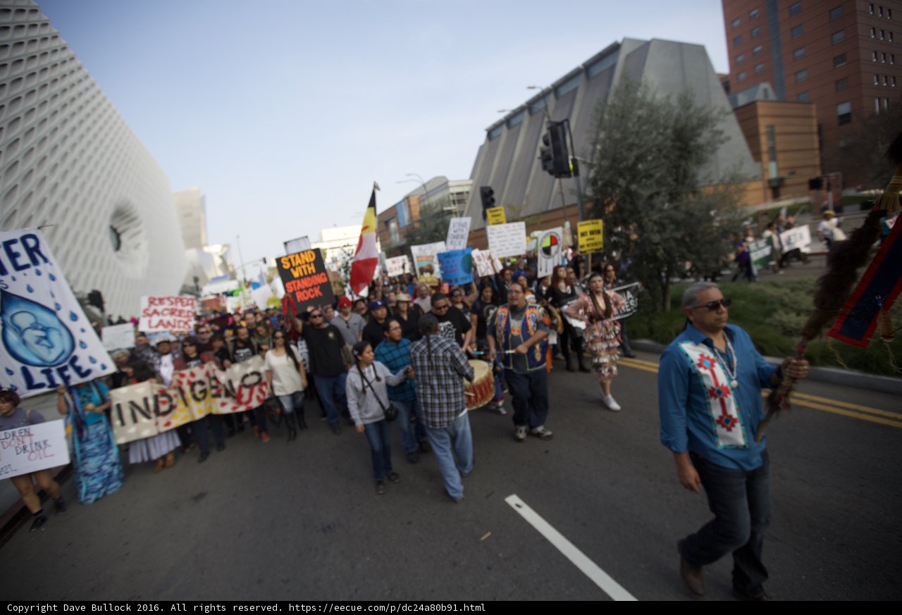 Pre-Coachella Protest March in the City