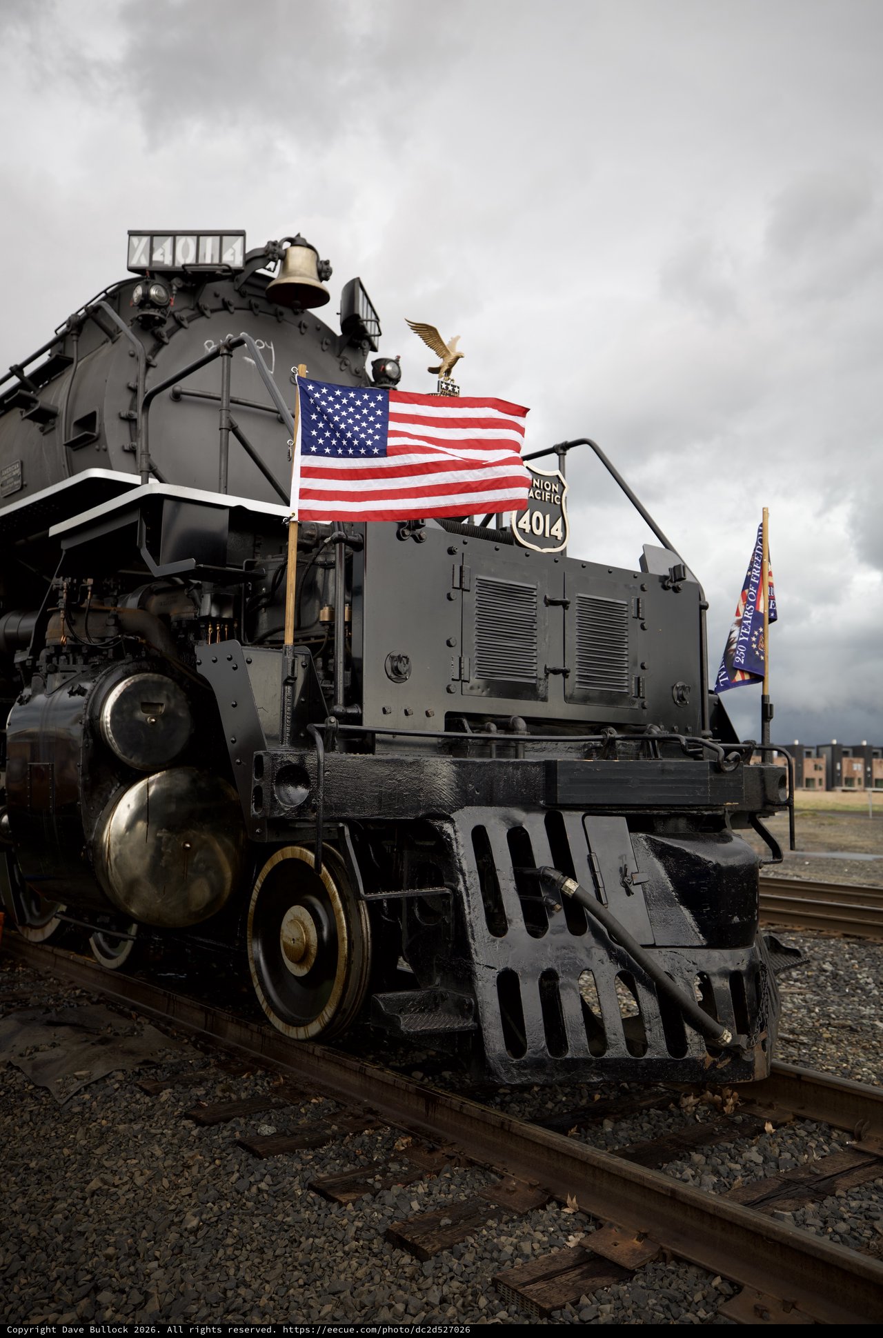 Union Pacific Big Boy 4014 with American Flag