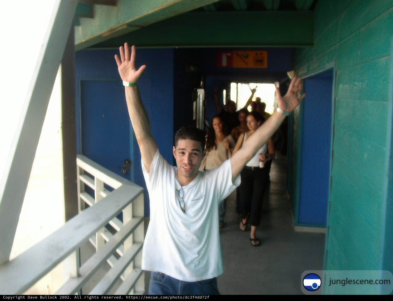 Hands Up on the Balcony