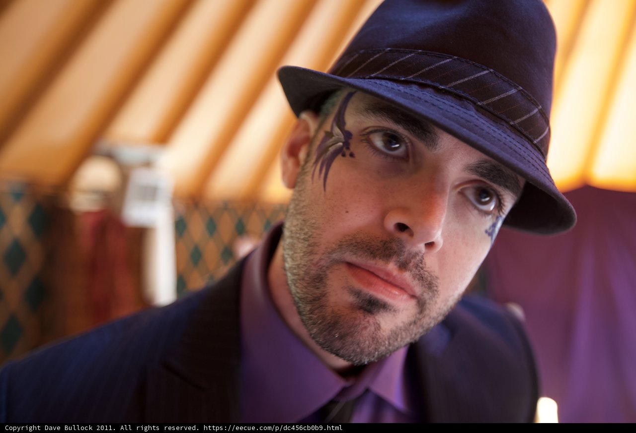 Purple Suited Fedora Man