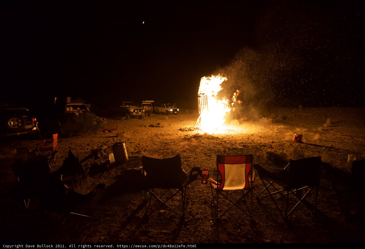 Desert Bonfire