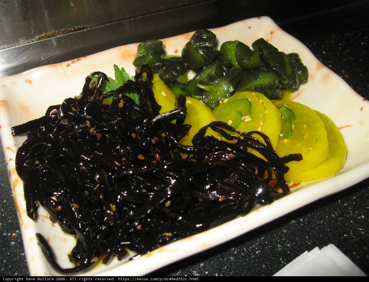 Seaweed and Pepper Plate