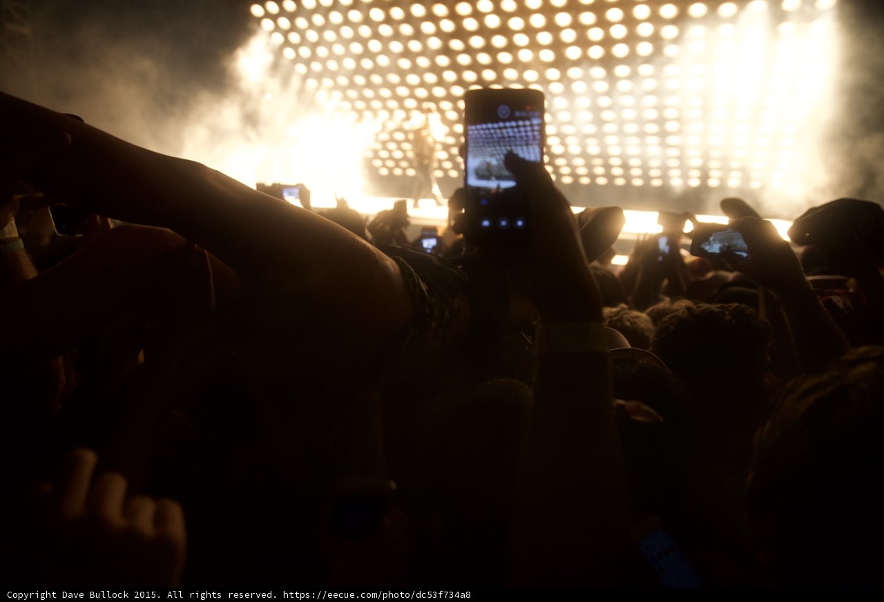 Sea of Phones Stage View