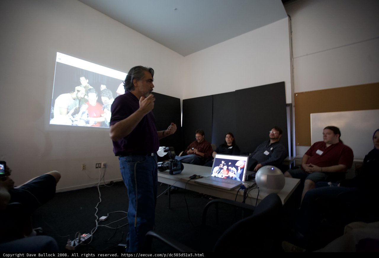 Tech Presentation to Attentive Crowd