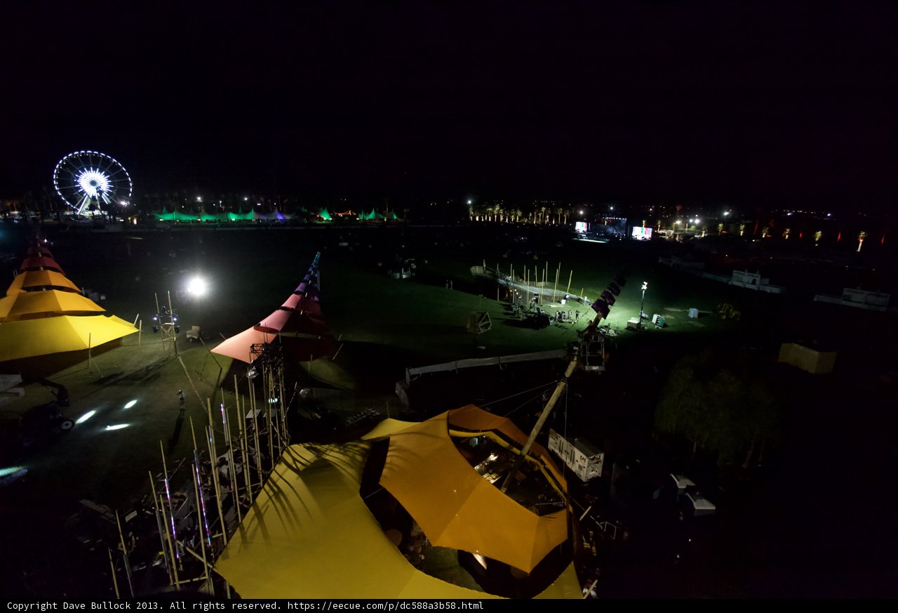 Nighttime Camping Fun at Coachella