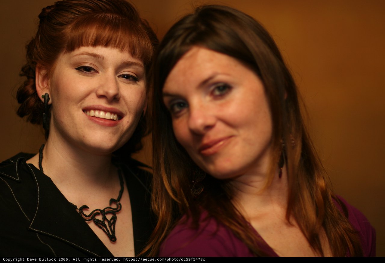 Two Women Share a Warm Moment Together