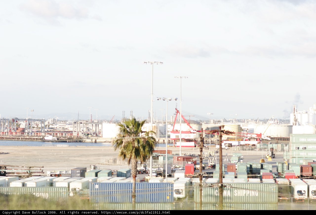 Busy Port Parking Lot