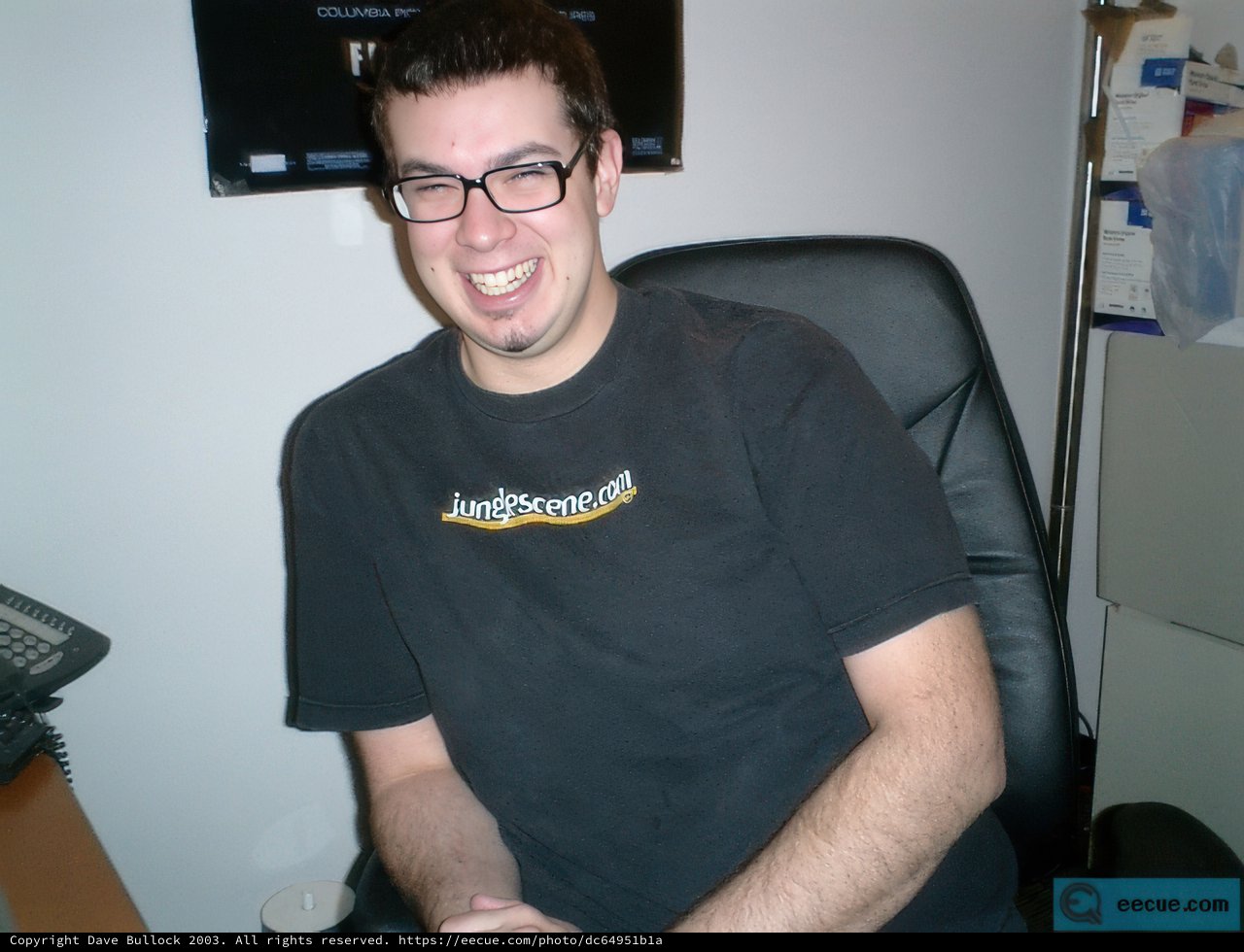 Dave B at the Computer Desk