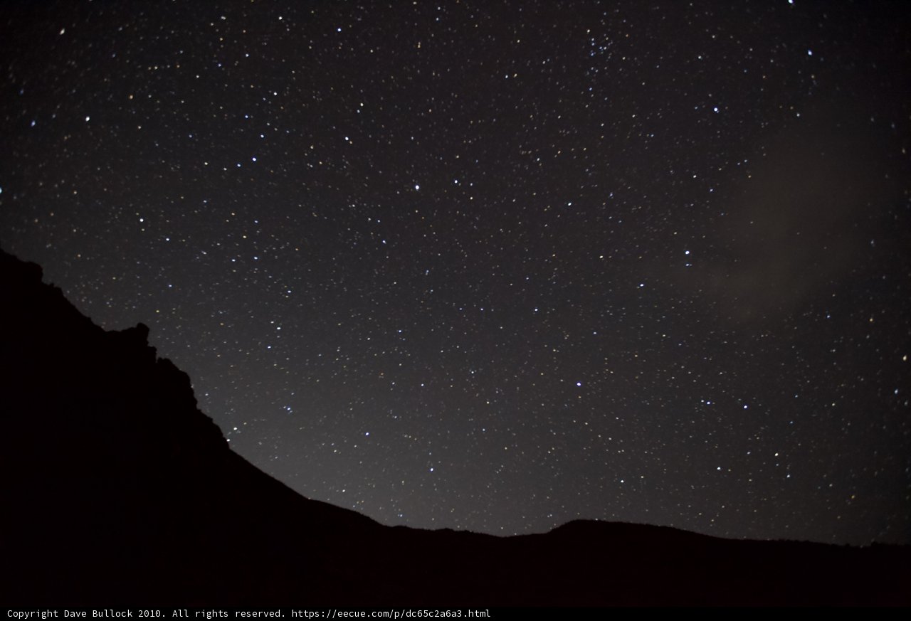 Majestic Mountain under the Starry Sky