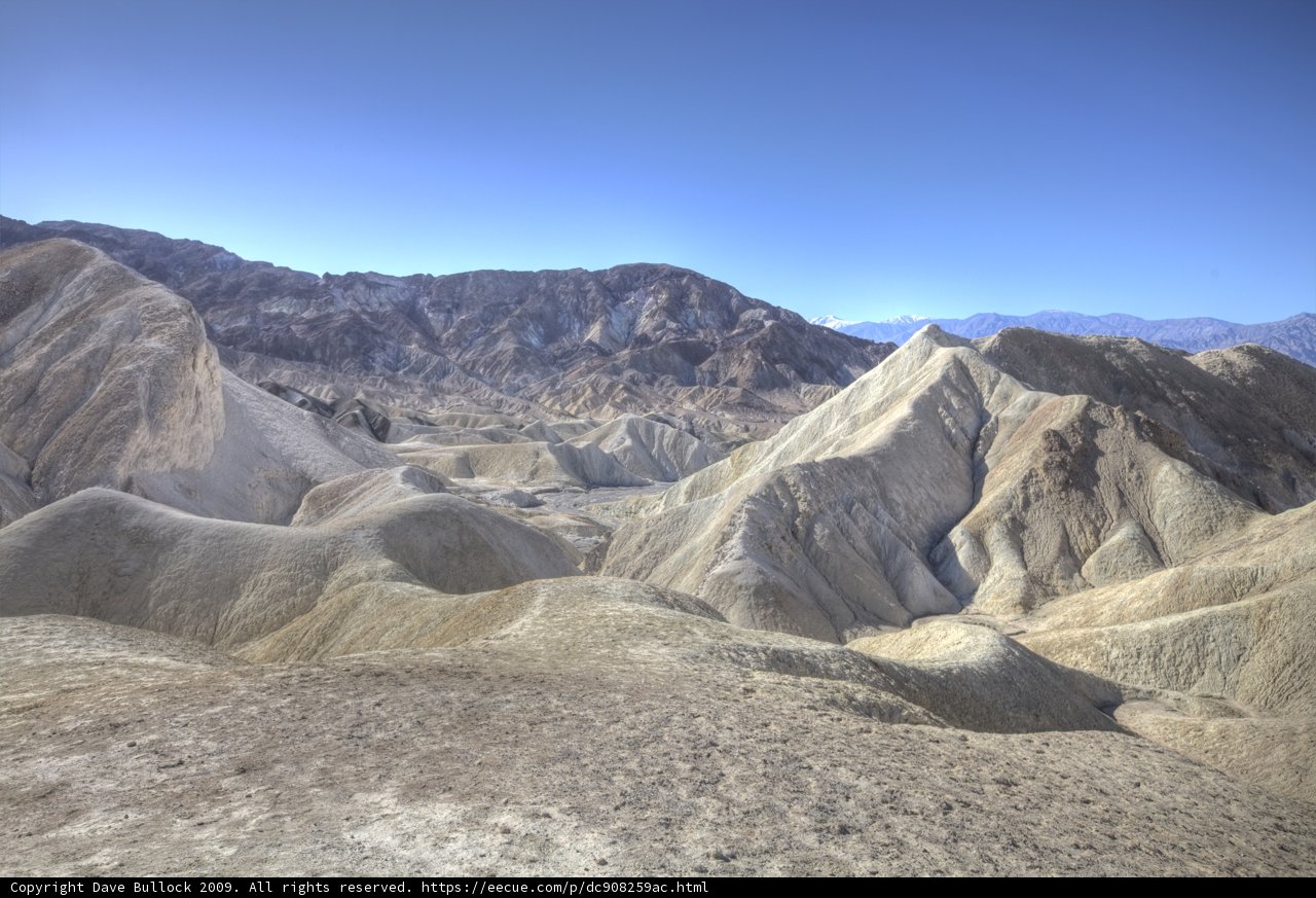 Summit View of Death Valley Mountains