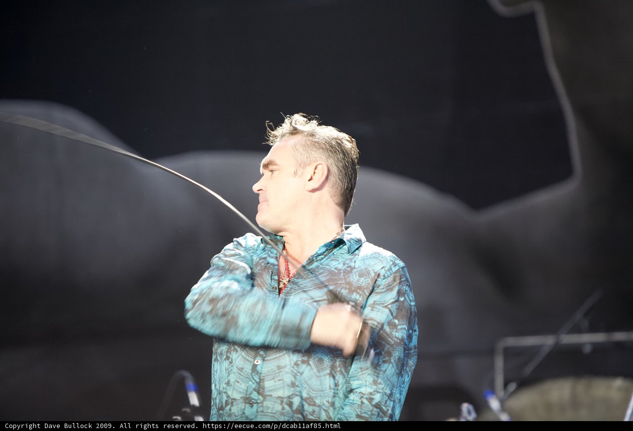Morrissey takes center stage with a stick