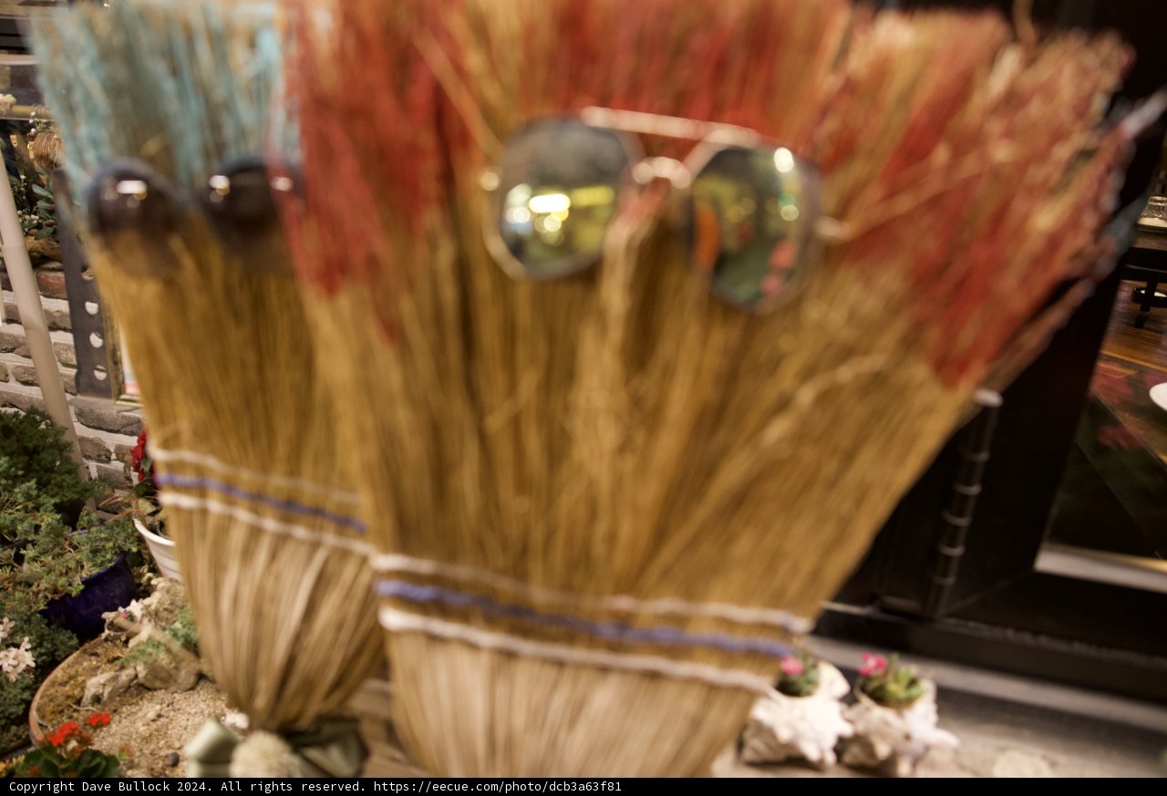 Eccentricity in Simplicity: Sunglasses on a Broom