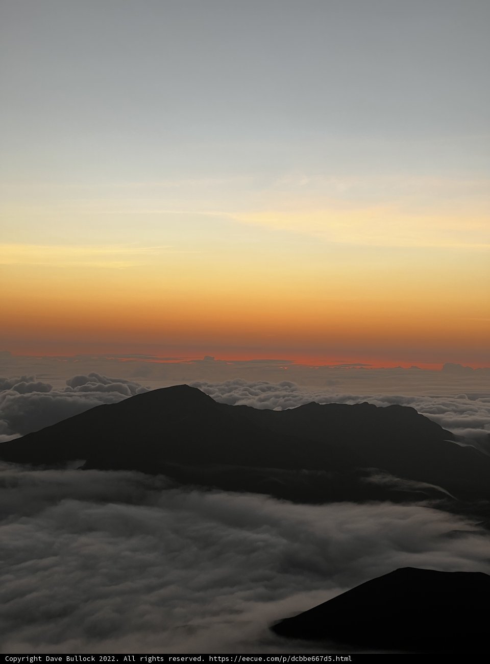 A Glorious Sunrise Above Haleakala Crater