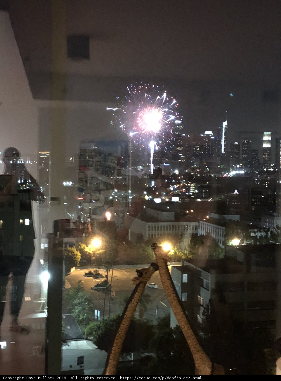 Flares and Fireworks Light Up the Metropolis