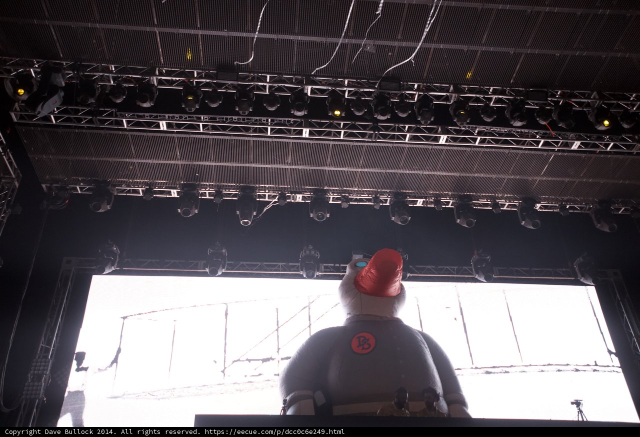 Man in Red Hardhat Takes the Stage